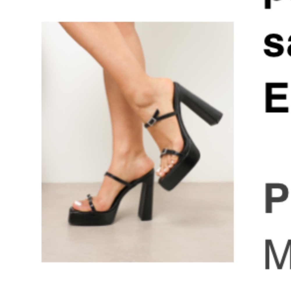 Black Platform Heels